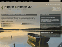 Tablet Screenshot of homlercpa.com
